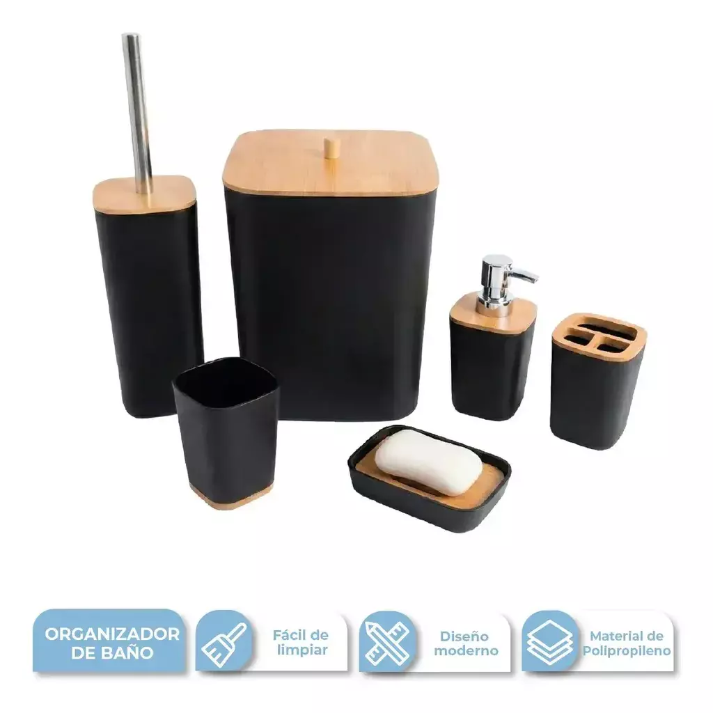 SET DE BAÑO 6 PCS