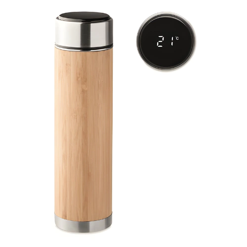 TERMO 500ML DIGITAL BAMBU PREMIUM