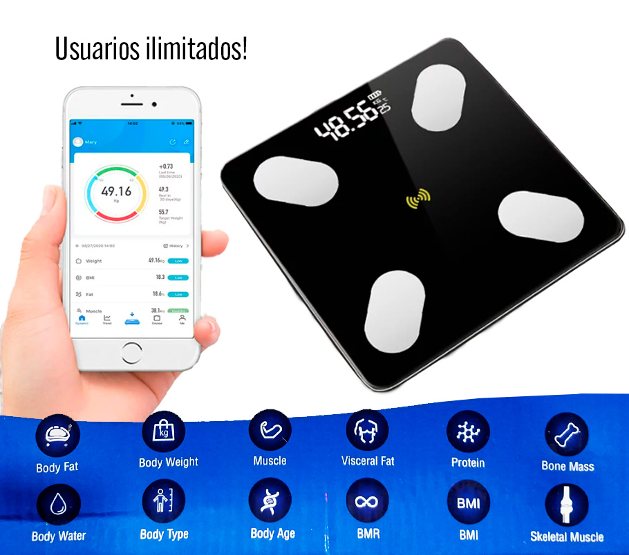BALANZA PERSONAL INTELIGENTE c/ APP