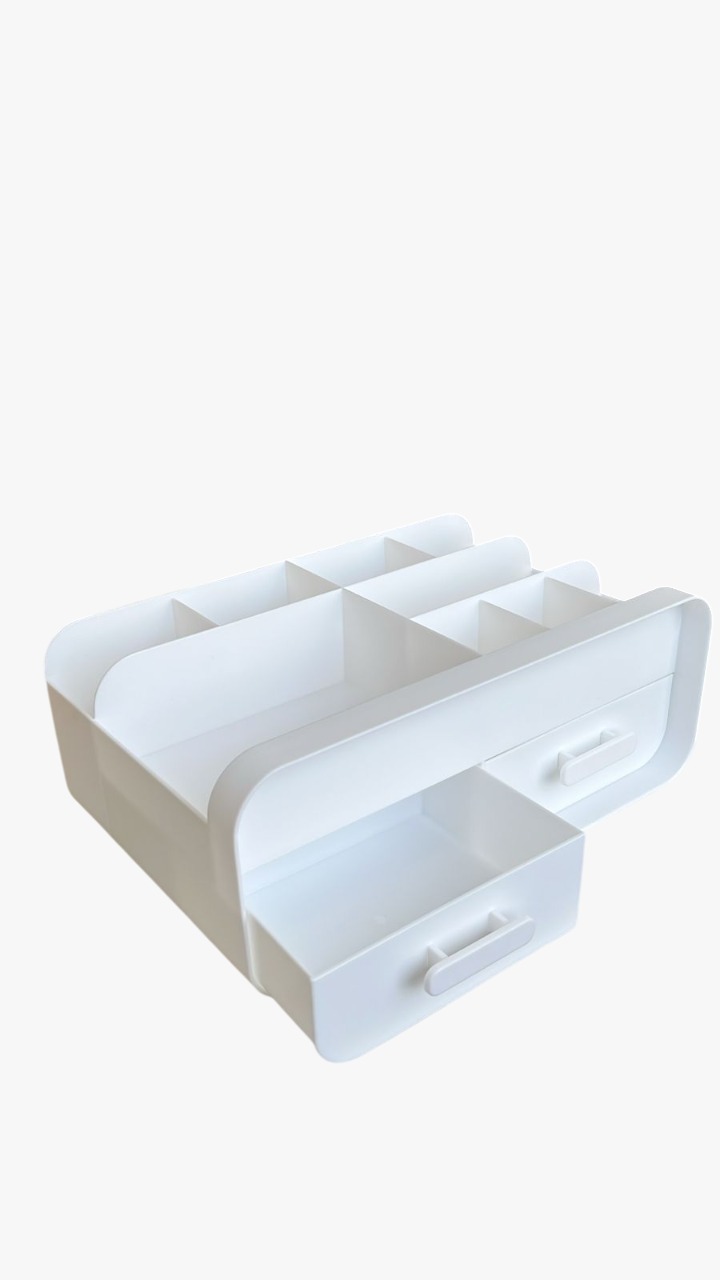 ORGANIZADOR DE COSMETICO BLANCO 