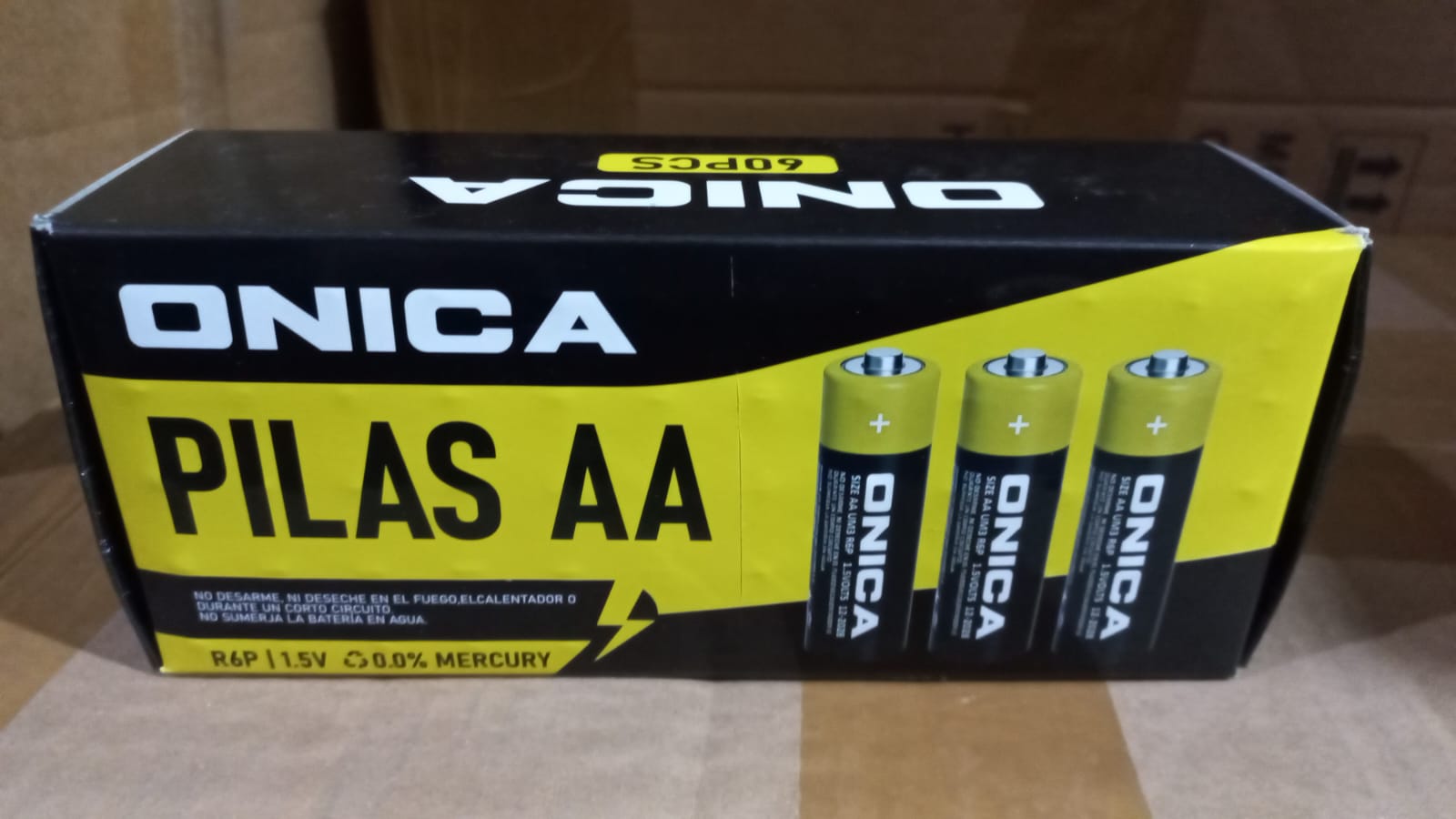 PILA TRIPLE AA ONICA X 60 UNIDADES