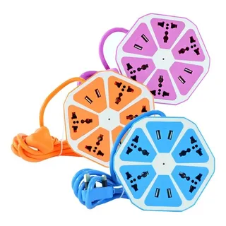 ALARGUE FLOR 5 ENCHUFES 2 USB