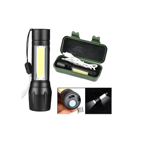 LINTERNA TACTICA ESTUCHE VERDE