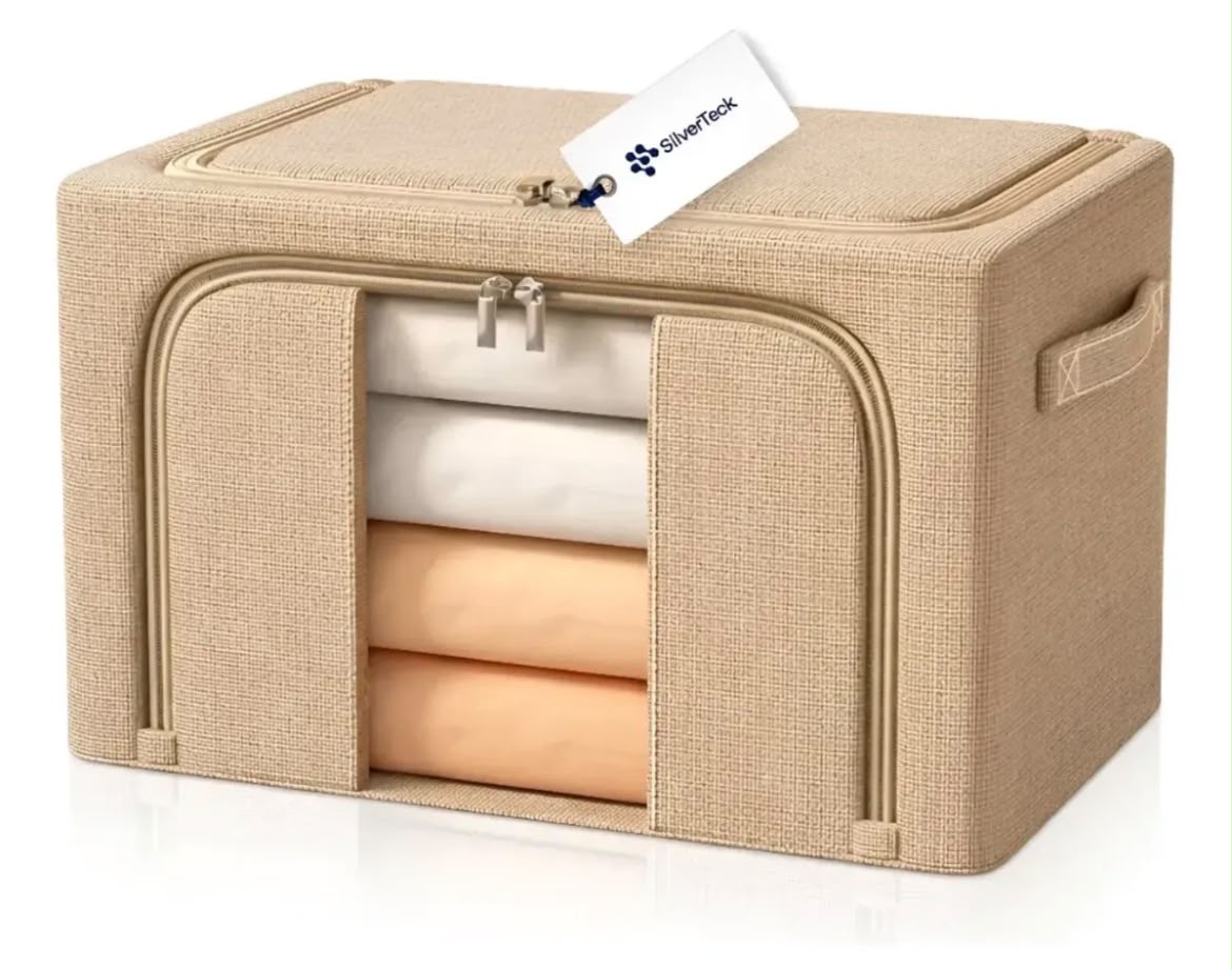 CANASTO PLEGABLE DE TELA 24 LITROS