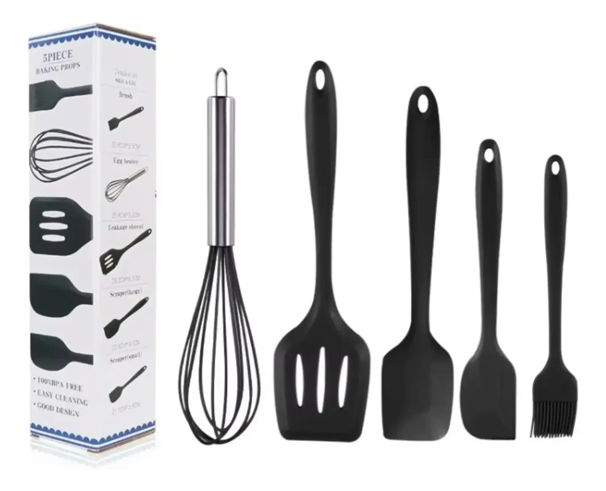 UTENSILLO DE COCINA 5PCS DE SILICONA