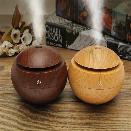 HUMIDIFICADOR REDONDO MADERA CLARA/OSCURA