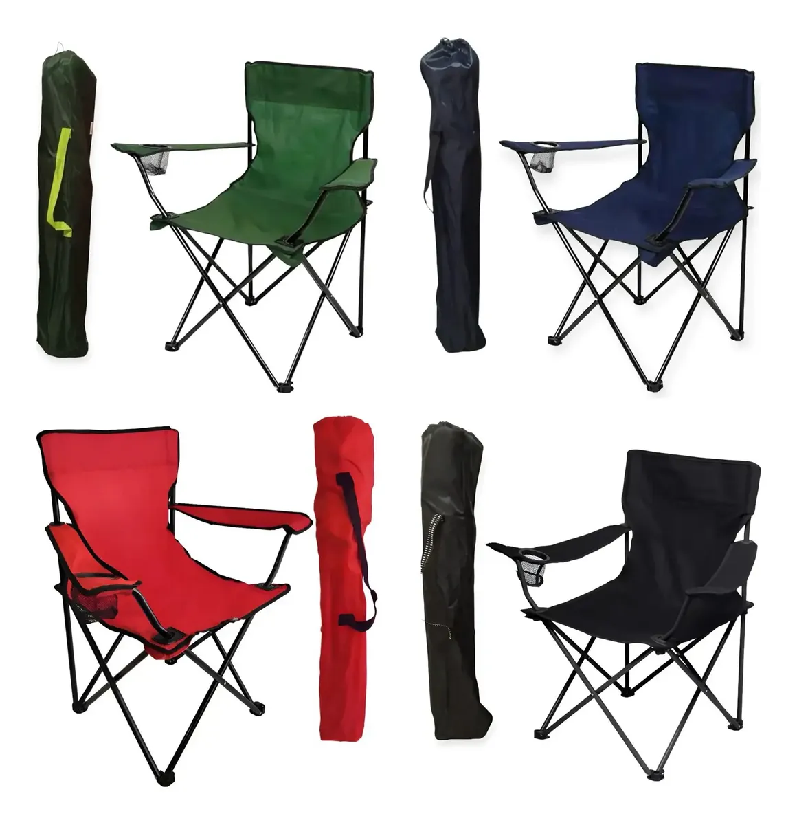 SILLA DE CAMPING PLEGABLE REFORZADA PREMIUM