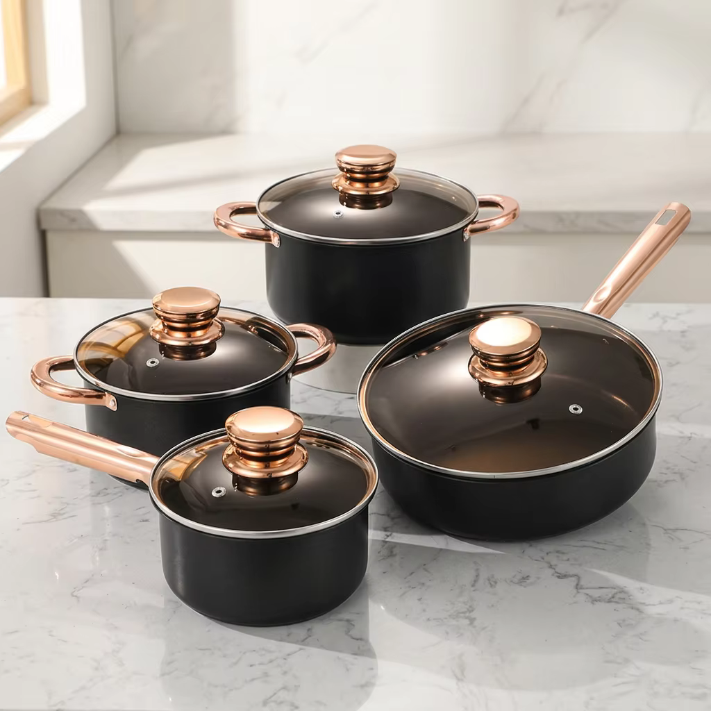 BATERIA DE COCINA 8PCS 18CM-20CM-24CM-26CM F0051