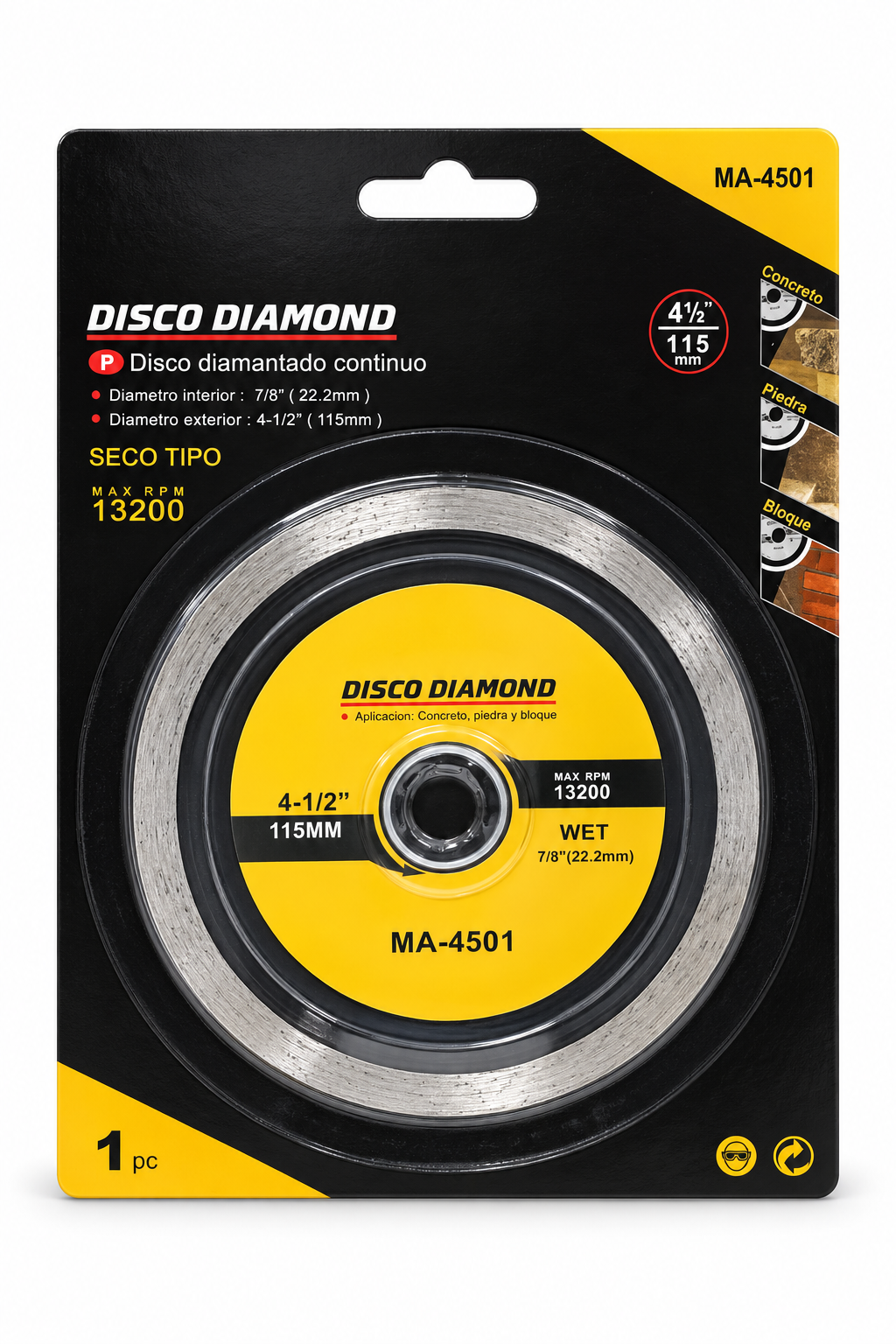 DISCO DIAMANTADO CONTINUO PACK X10 MA-4501