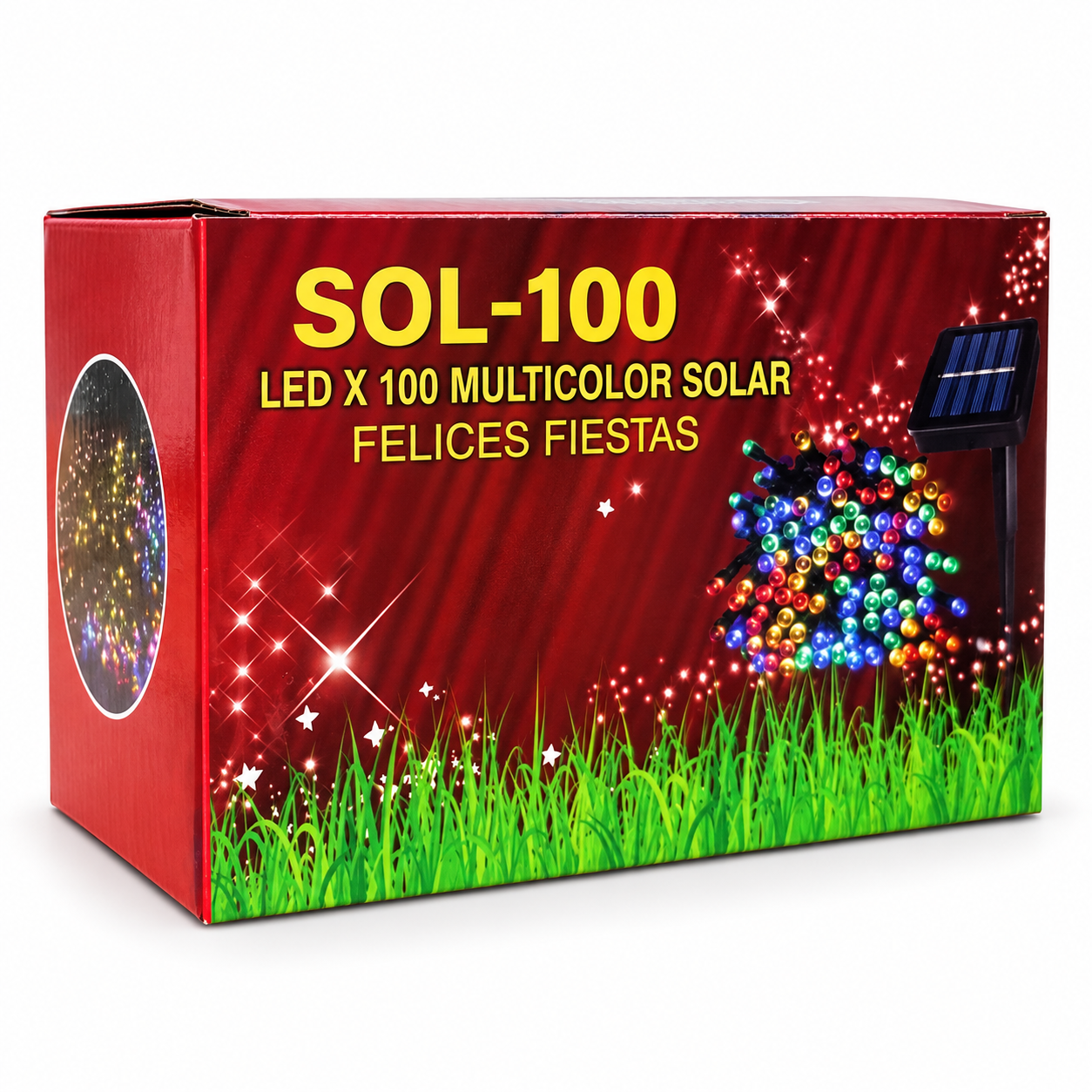 LUZ LED X 100 MULTICOLOR SOLAR