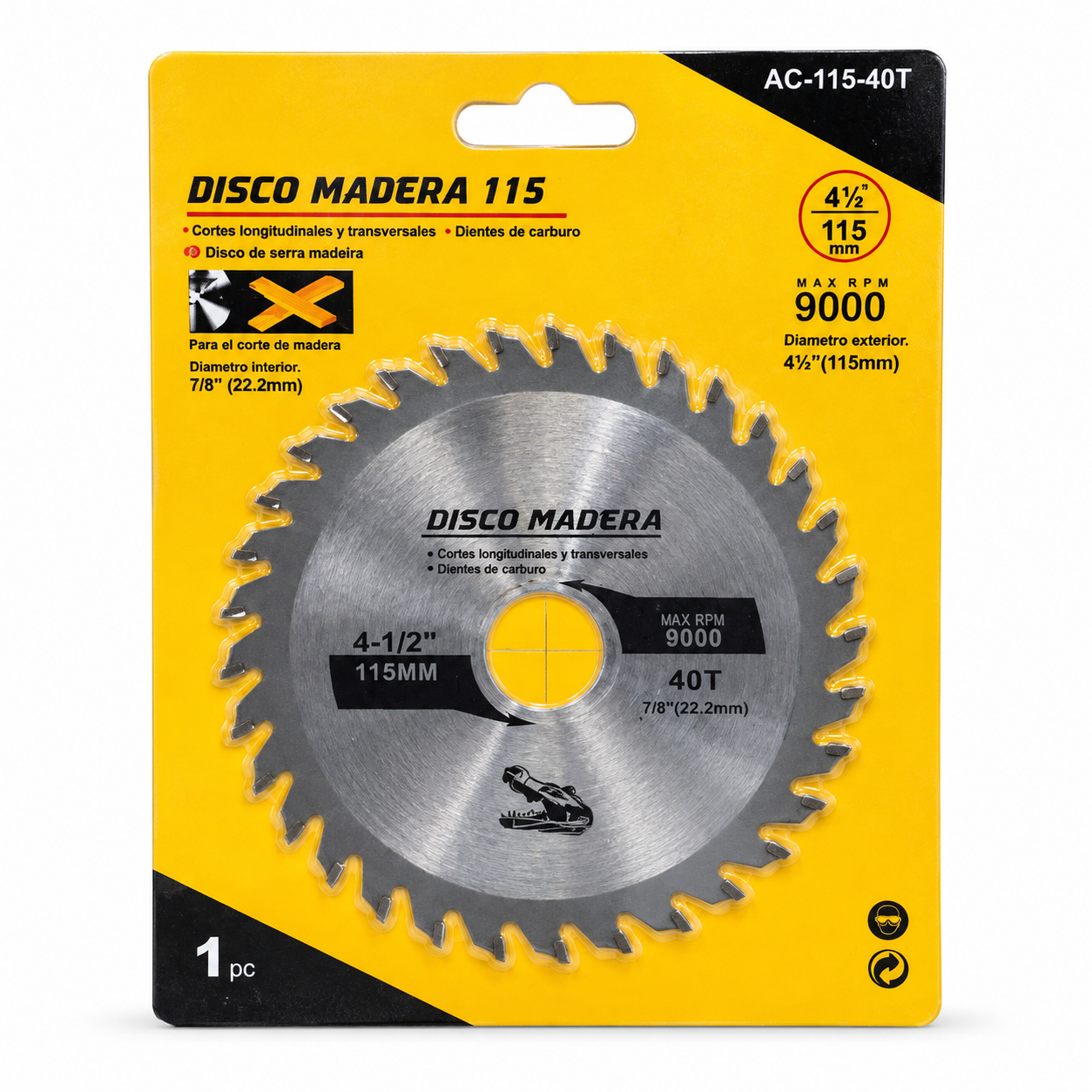 DISCO MADERA 115MM PACK X10 AC-115-40T