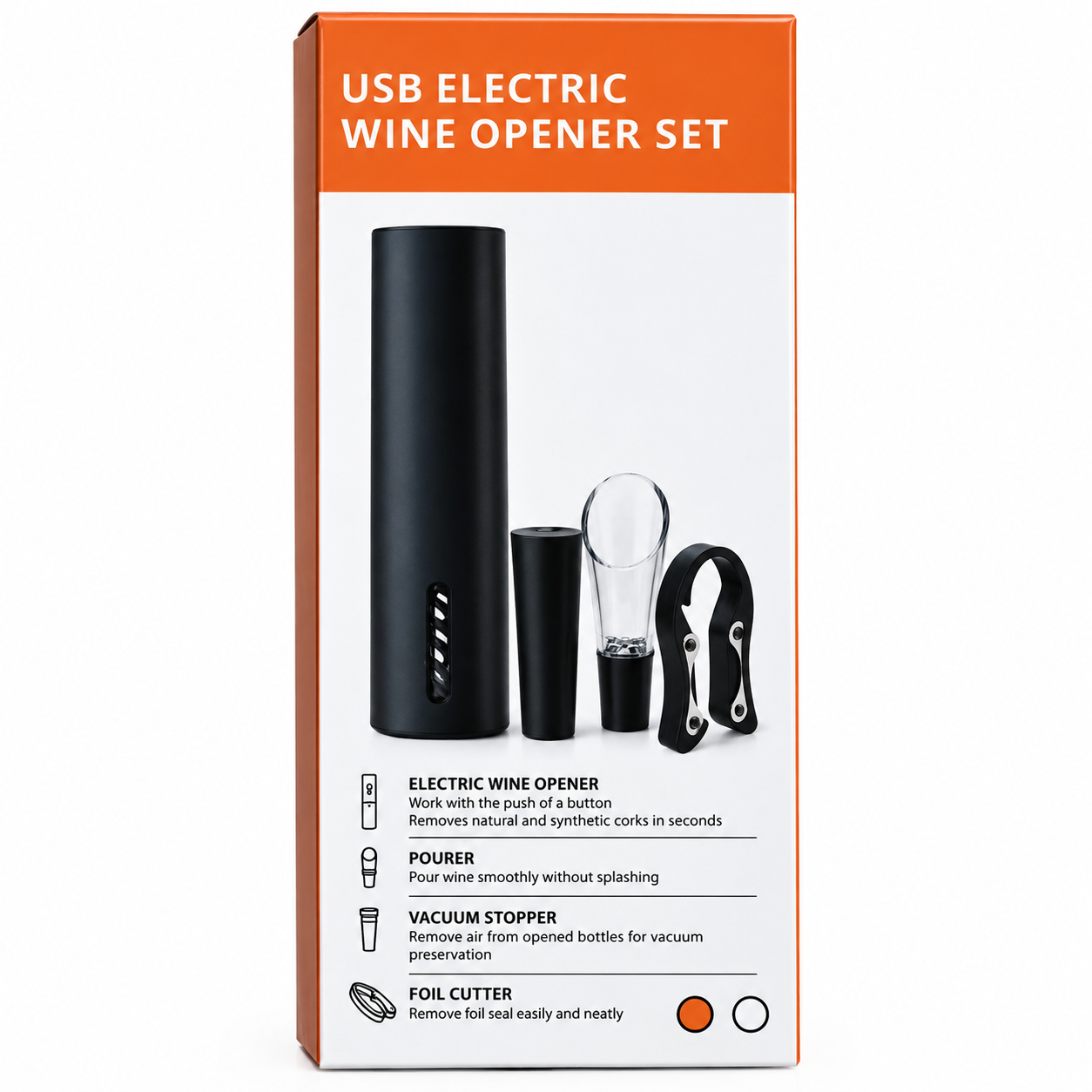 SACACORCHO USB C/ ACCESORIOS