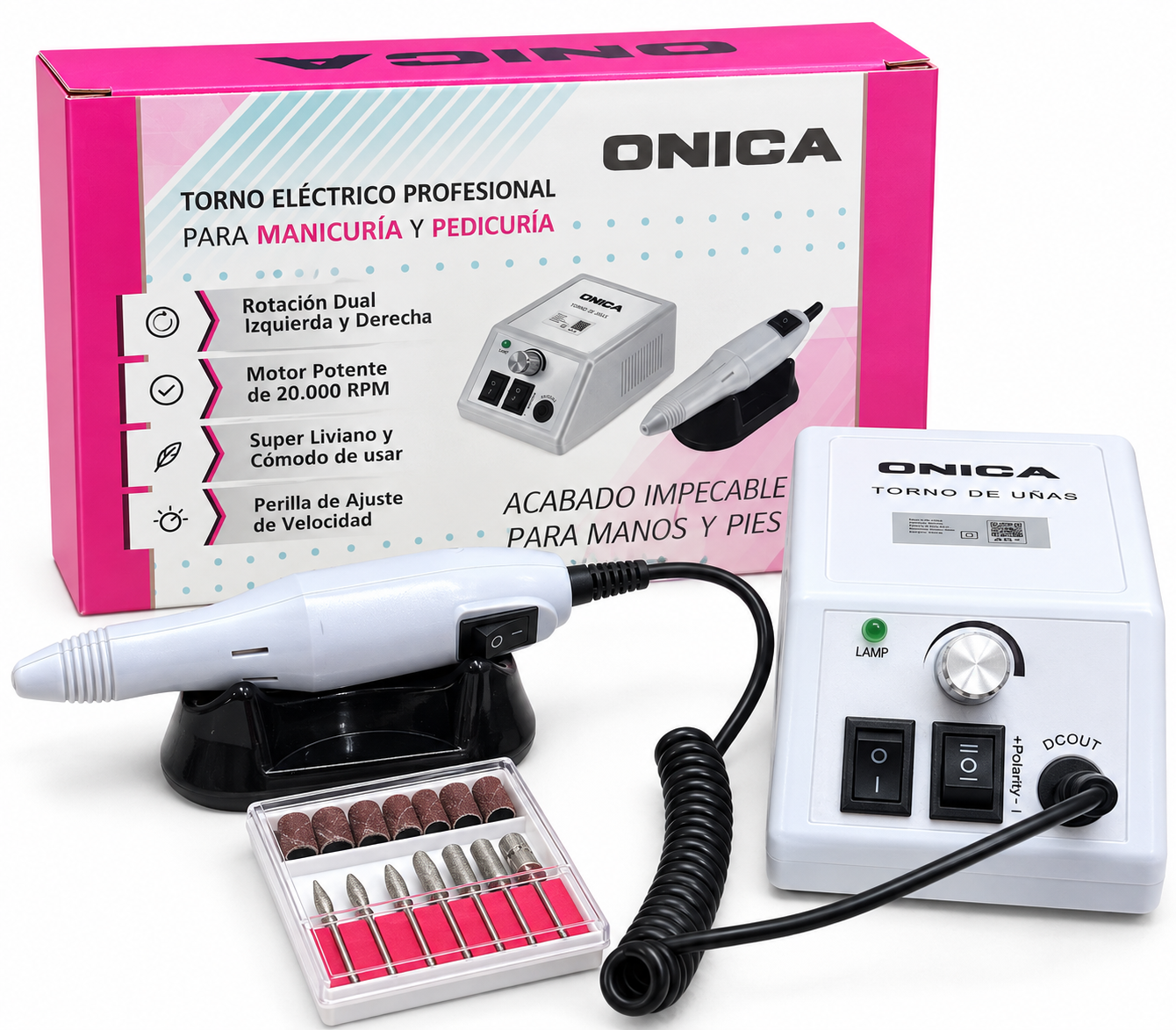 TORNO PROFESIONAL P/ MANICURA "ONICA" Cód.: CP211