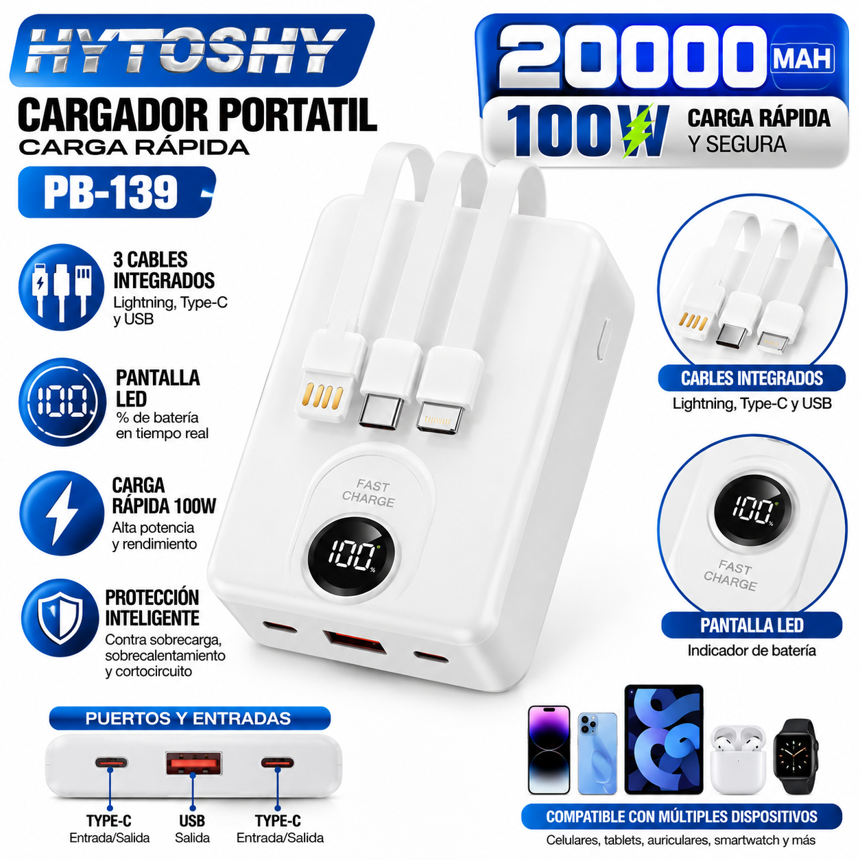 POWERBANK 20.000 Ah 4 EN 1a