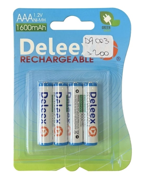 PILA RECARG. 1600MAH DE LITIO AAA X 4PCS