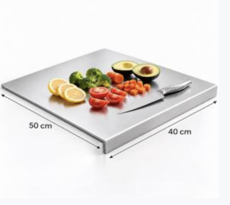 TABLA P/ PICAR ACERO INOXIDABLE 50x40CM Cód.: F0083